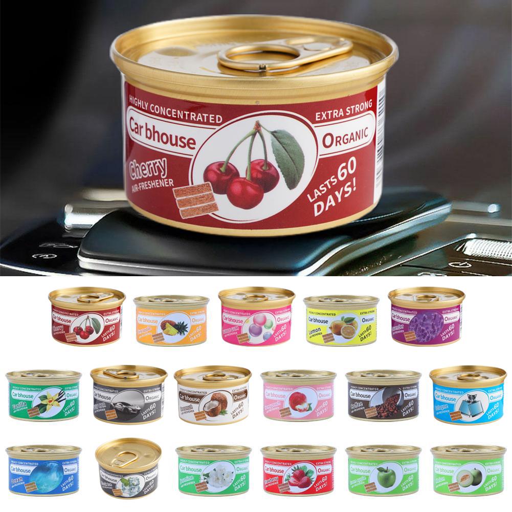 Home Fragrance Logo - Auto Luchtverfrisser Kauwgom Geur Organische Blikjes