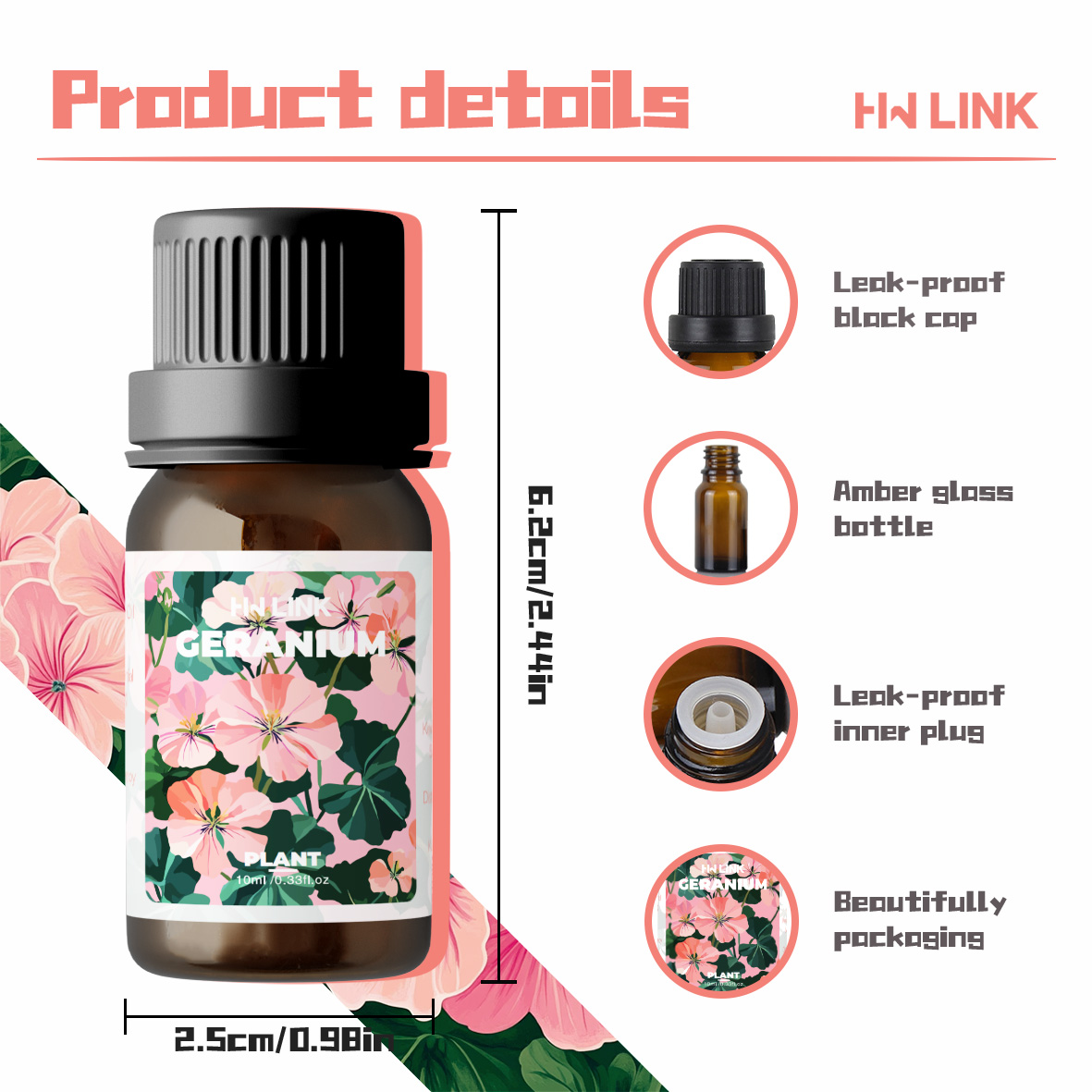 Geranium etherische oliën 10ml - Home Fragrance Gift recensie en prijs